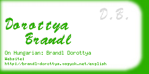dorottya brandl business card